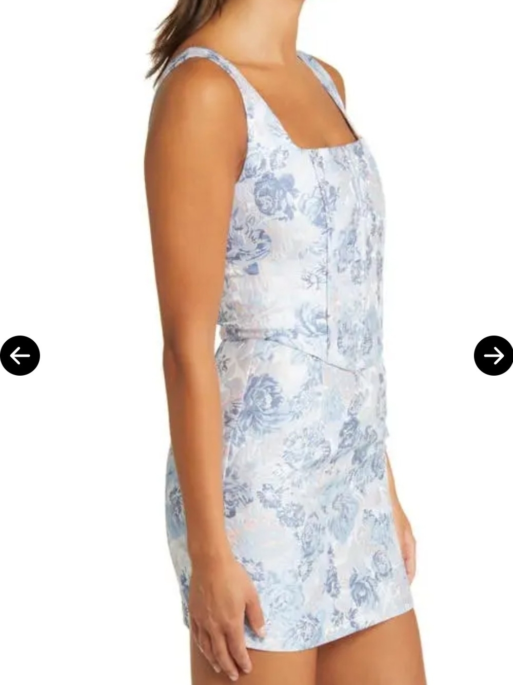 Yllw The Label Floral Two-Piece Set in Light Blue & Pink - Picture 5 of 13